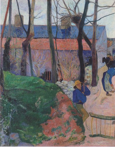 Houses in Le Pouldu by Paul Gauguin